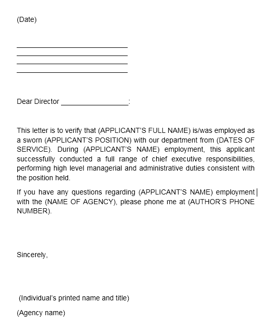 14 free sample proof of employment letters word excel