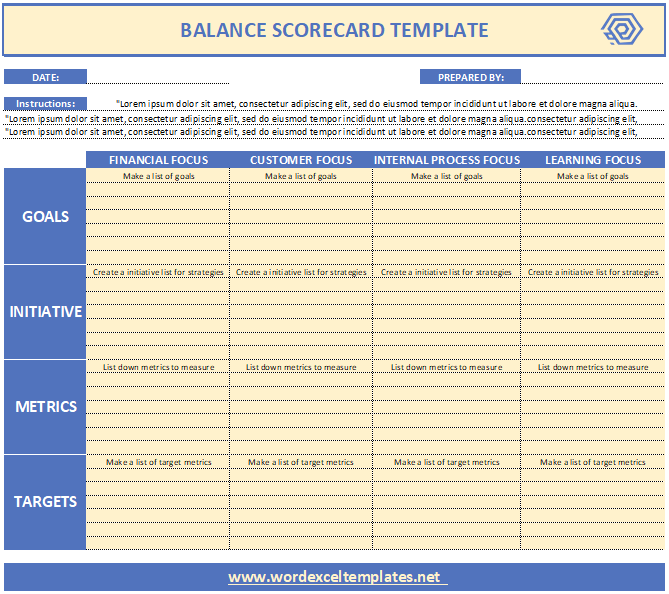 Balanced Scorecard Template 03,,,