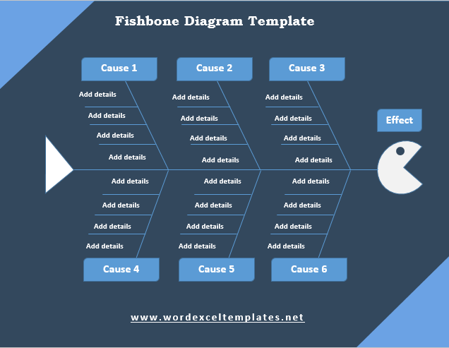 Free Fishbone Diagram Template 01.