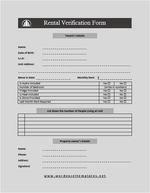 Rental Verification Forms 03...