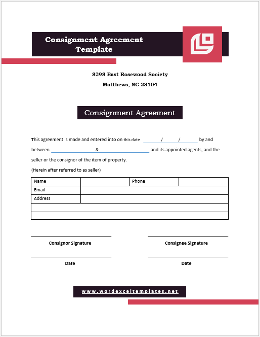 Consignment Agreement Template 03....