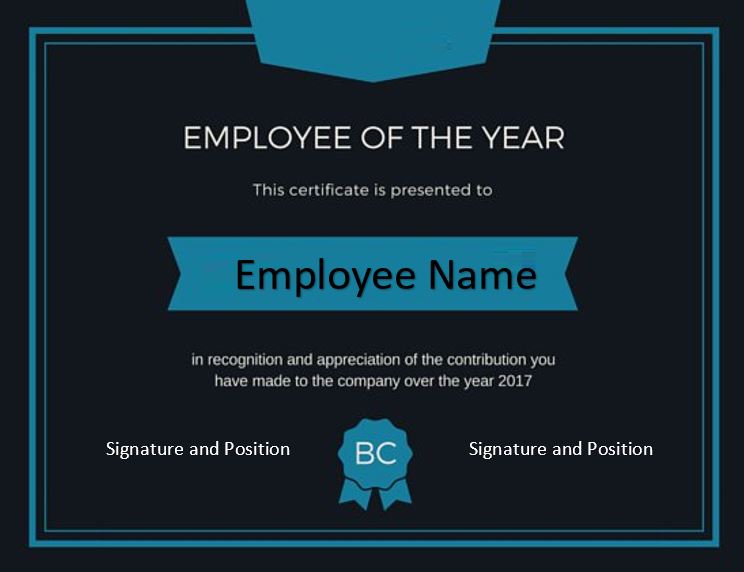 Employee of the Year Template